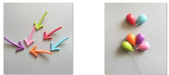 12pcs Arrow balloon Холодильник стикер Доска сообщения магнит на холодильник буквы алфавита черный белый скандинавские украшения дома интересные творческие - Цвет: 12pcs Arrow balloon
