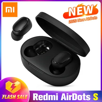 

Redmi Xiaomi Airdots TWS bluetooth Earphones Wireless 5.0 AI Control Gaming Headset With Mic Noise reduction Upgrade AirDots S