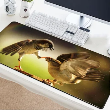 

Yuzuoan cute bird finch mouse pad multi-size optional non-slip table mat supports customization