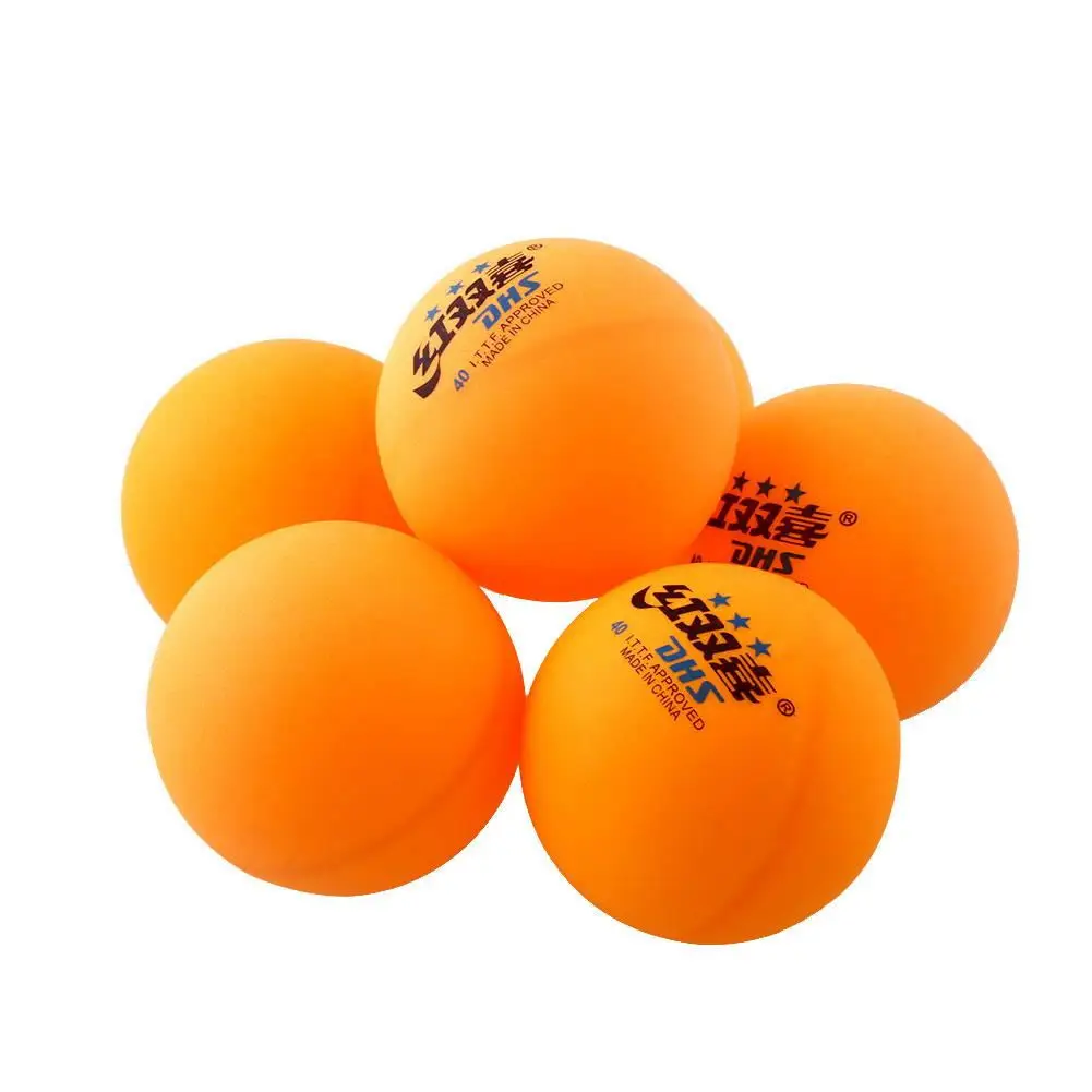 6Pcs 3 stars DHS 40MM Olympic Tennis Orange Yellow Ping Pong Balls Durable