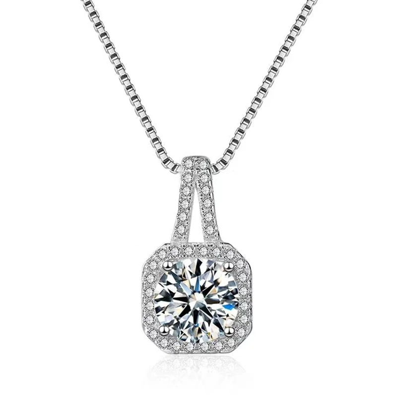 

Tisvina Luxury Vintage Pendant Necklaces for Women 100% Real 925 Sterling Silver Necklace With High quality Cubic Zircon Jewelry