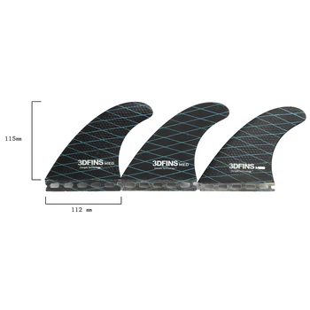 

Future Base Carbon Fiber Surfboard Fins Thruster Fins For Surfing