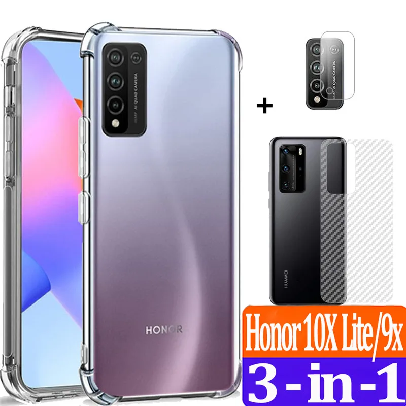 чехол на хонор 10х лайт Прозрачный для телефона Honor 10X Light Huawei P40 Lite силиконовый