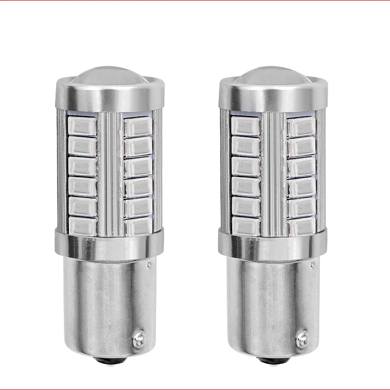 2 шт. стробоскоп мигающий P21W BA15S 1156 вспышка 33 SMD led 5630 авто лампы стоп сигнала лампы дневного света белый красный желтый