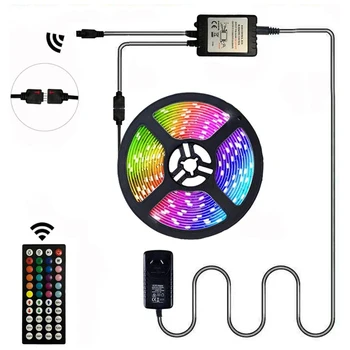 

Wedding Decorative Fairy Lights Remote Control Dimmable RGB Flexible Tape Ribbon Lamp Strip for TV Backgrounds