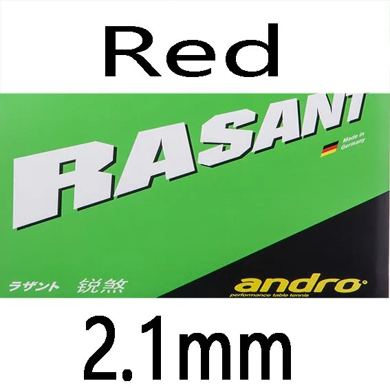 Red 2.1mm Andro RASANT прыщи для настольного тенниса резиновая губка для пинг-понга Tenis De Mesa - Цвет: Red 2.1mm