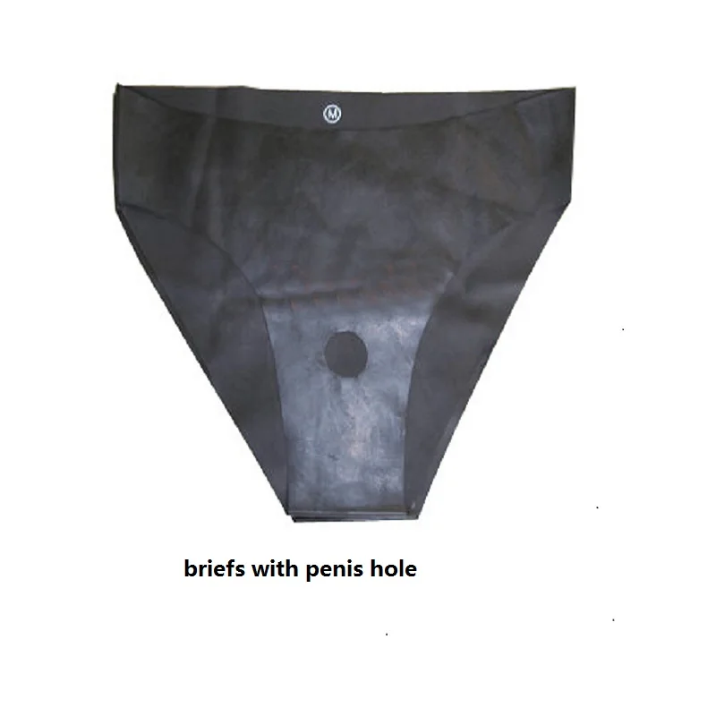 Latex Thongs Seamless underpants sexy shorts for men Feish pants cosplay underwear penis holes briefs or boxers