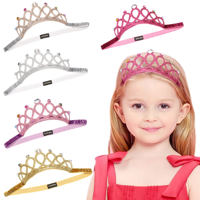 Girls Headwear New Arrival Toddler Baby Kids Headbands Princess Crown Headwear Bow Accessories Hair Band Kids Girls Hairbands