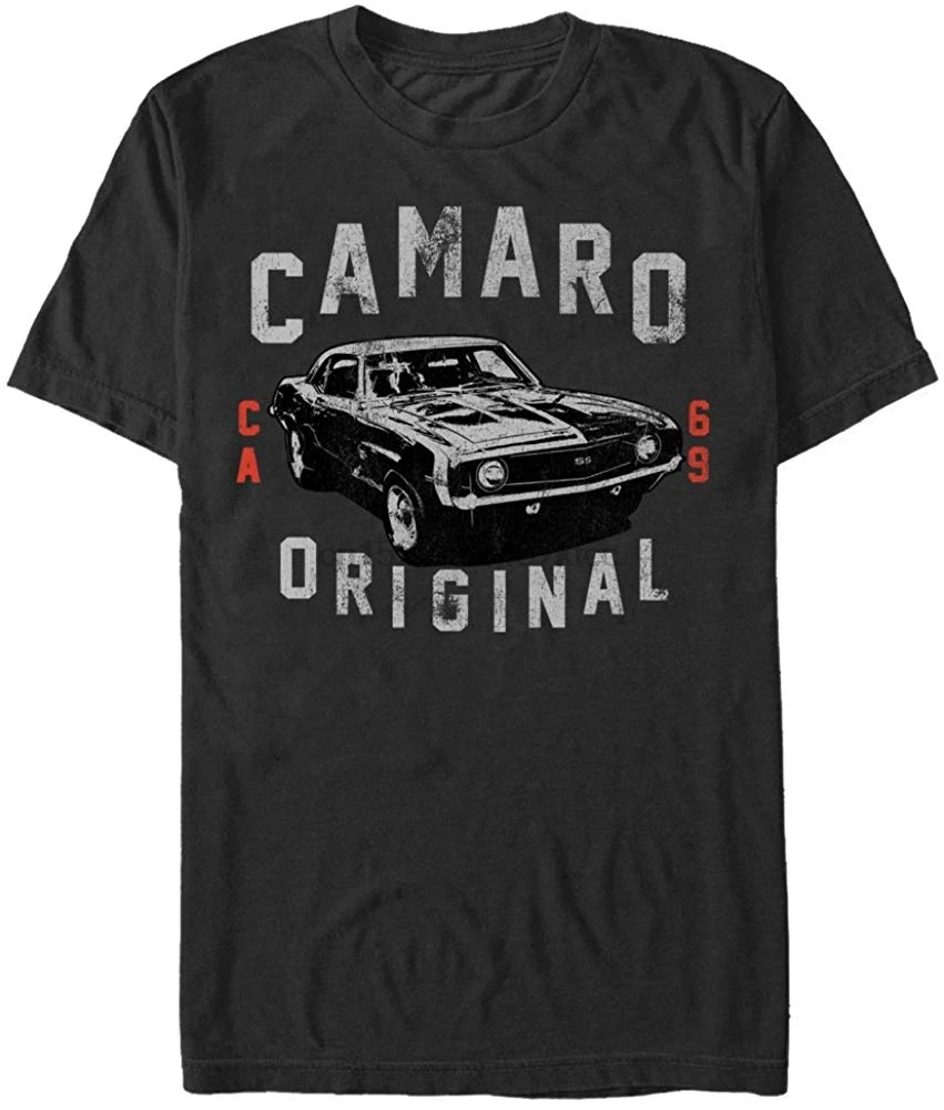 General Motors Мужская s 1969 Camaro Оригинальная футболка мужская женская цветная с круглым