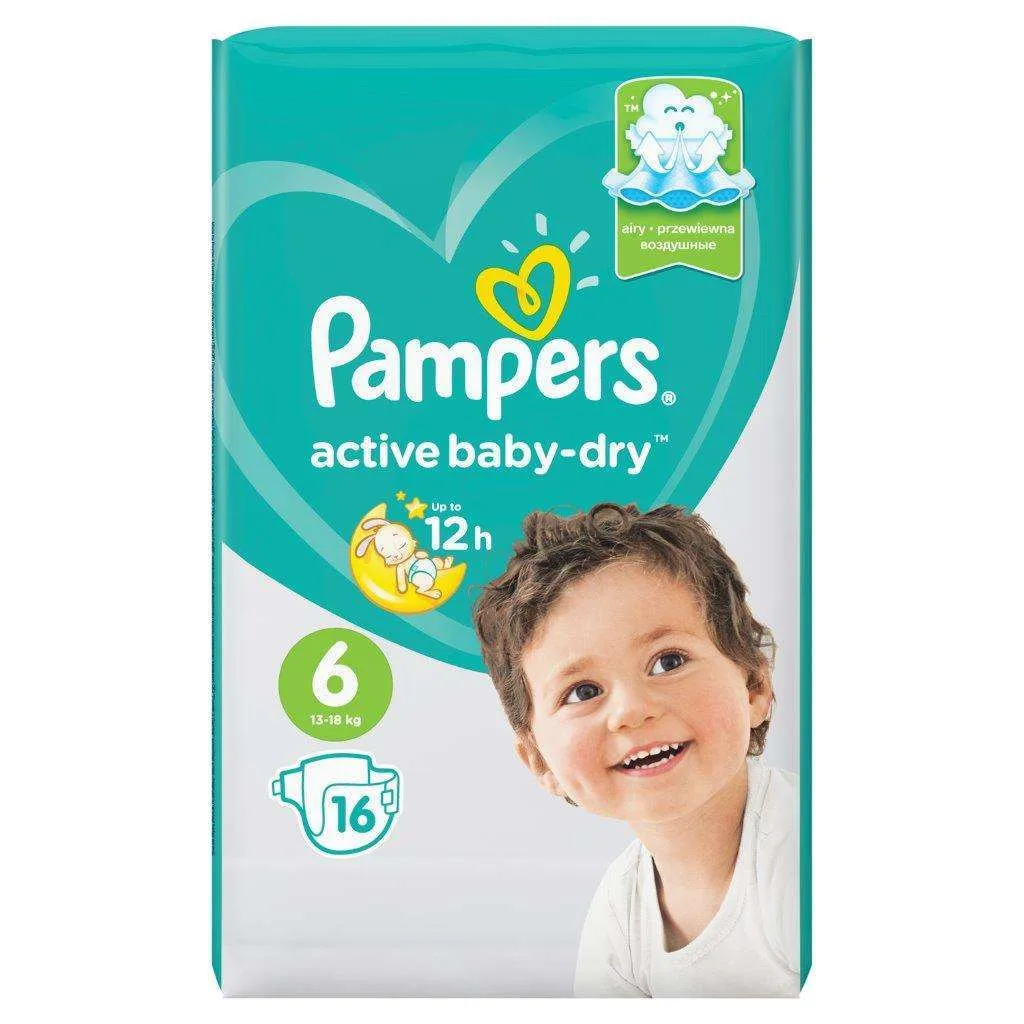 Подгузники Pampers Active Baby 6(13-18 кг) 16 шт