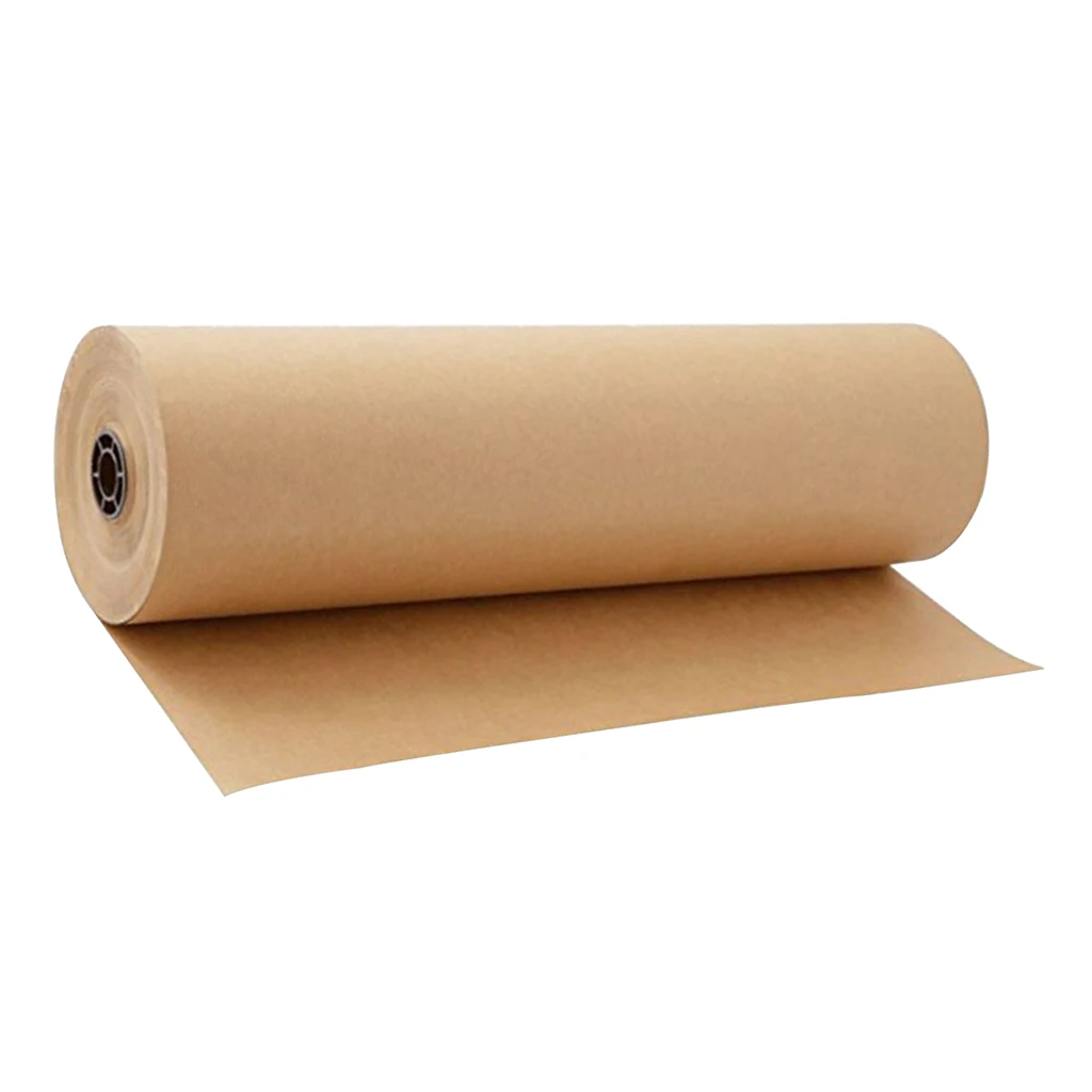 30 METERS PLAIN BROWN KRAFT GIFT WRAPPING PARCEL PAPER FOR PACKAGING 30CM