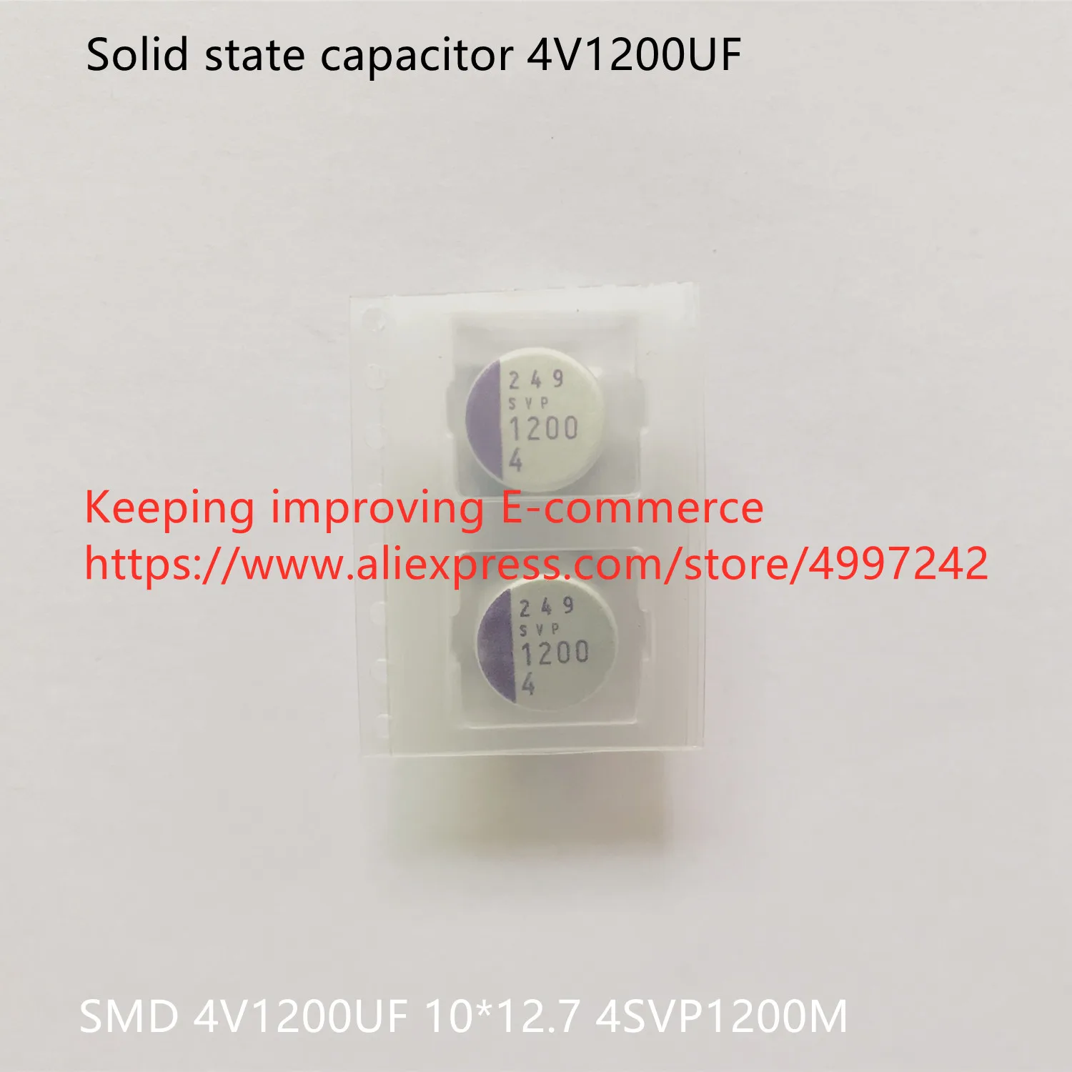 Original new 100% solid state capacitor SMD 4V1200UF 10*12.7 4SVP1200M (Inductor) | Обустройство дома