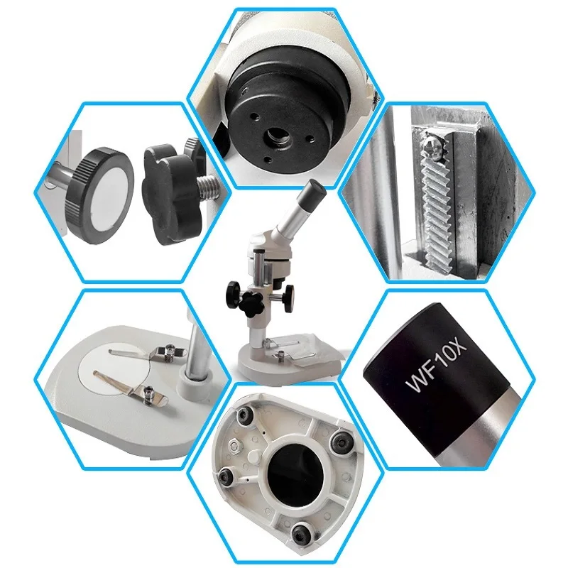 20X 40X Monocular Microscope Biological Microscope Students Science Laboratory Education Mini Dissecting Microscope Soldering
