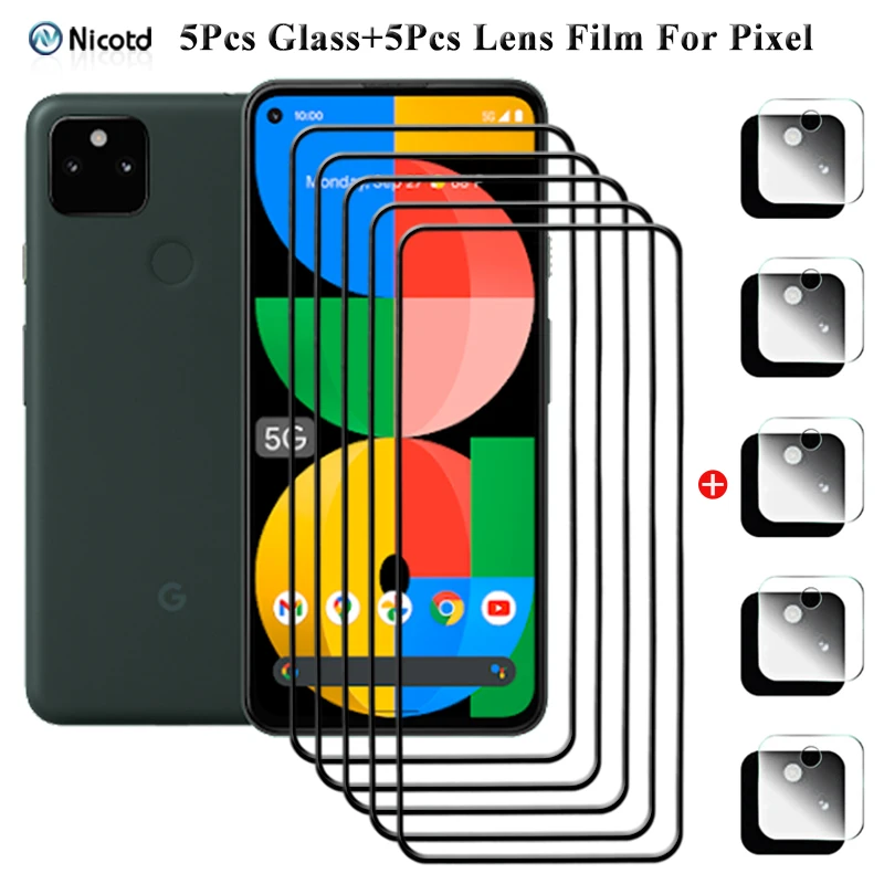 5 шт. закаленное стекло для Google Pixe 3 4 Защитная пленка экрана объектива камеры