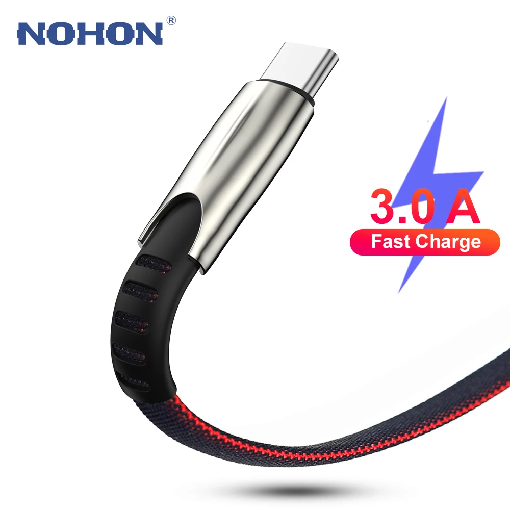 

1m 2m 3m Quick Charge USB Type C Cable For Samsung Huawei Xiaomi Type-C USBC 3A Fast Charger Cord Origin Mobile Phone Long Wire