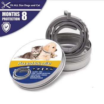

Dog Cat Anti Lice Flea Mite Tick Collar Anti Mosquitoes Collars Kill Lice Parasite Pets Deworming Long-term Protection Free Ship