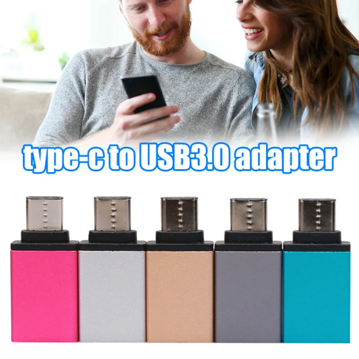 Горячий Мини тип-c к USB 3,0 адаптер из алюминиевого сплава OTG конвертер для всех тип-c мобильных телефонов планшетных ПК NV99