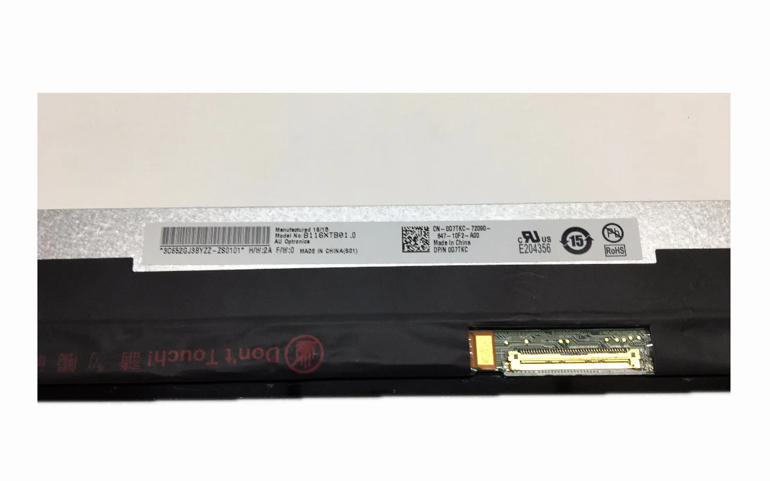 B116XTB01.0 для Dell Inspiron 11 3168 3169 11,6 дюймовый ноутбук с сенсорным ЖК-экраном 1366*768 WXGA eDP 40pin светодиодный сенсорный экран