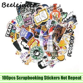 

100pcs Friends tv show decals scrapbooking diy stickers home decoration phone laptop waterproof cartoon accessories pasters