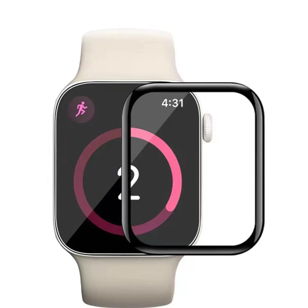Прозрачная защитная пленка для Apple Watch Series 7 45 мм 41 Смарт-часы полная крышка экрана