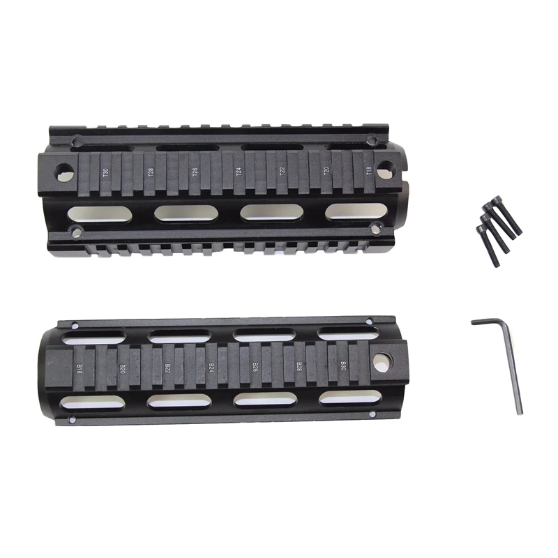 Охотничьи аксессуары Охотничья винтовка 6,7 дюймов Quad Rail Handguard тактический страйкбол снаряжение карабин Вивер Пикатинни для AR-15 M4