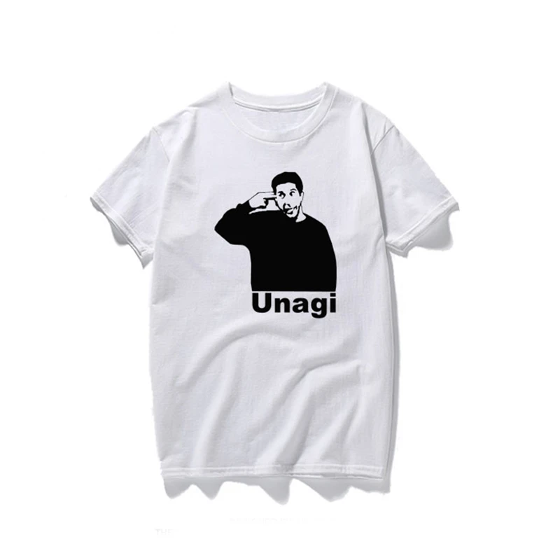 White Друзья Unagi Ross Unagi tv Show Friends футболки с короткими рукавами Повседневные футболки игровой тематики летняя футболка унисекс подарки Новинка - Цвет: White