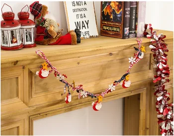 

Christmas tree painted resin decoration long string Christmas decoration doorplate pendant Christmas creative pendant ornaments