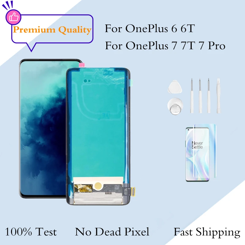 

Super Original AMOLED For OnePlus 6 7 Pro Nord LCD Display Touch Screen Digitizer Assembly Replacement For OnePlus 8T 7T LCD