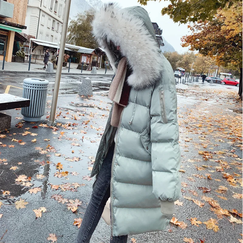 

Red Cotton Coat Women's 2019 New Style INS Coat Women's Hong Kong Style Winter Coat Mid-length down Coat CHIC Cotton-padded Jack