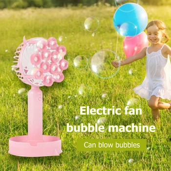 

3 Speeds Bubble Maker Fan Machine Electric Adjustment Bubble Blower Automatic for Portable Table Student Dormitory