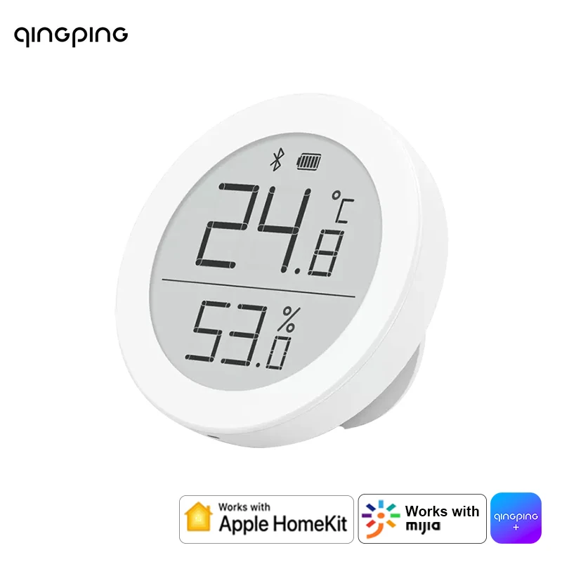 Xiaomi Qingping Temperature Humidity Sensor Bluetooth-compatible LCD Digital Screen Thermometer H M Version for Apple HomeKit |