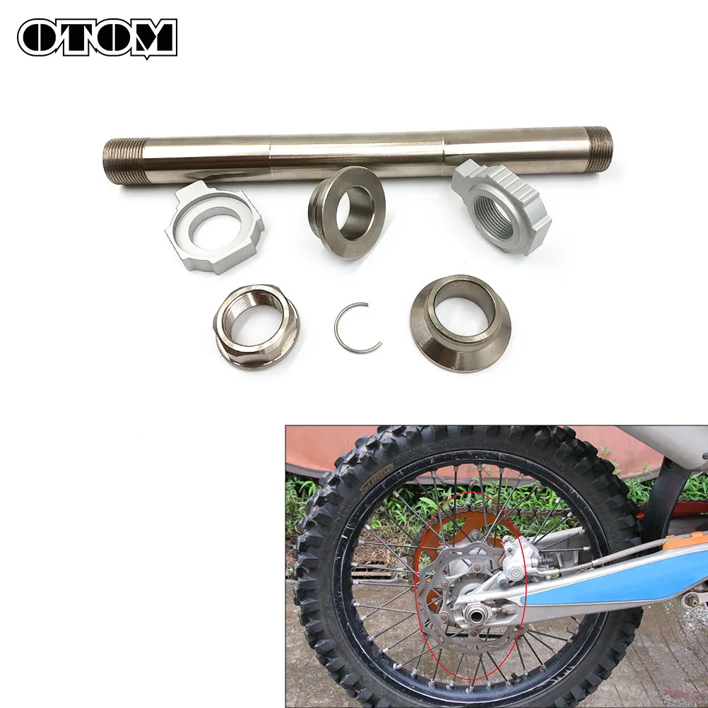

OTOM Motorcycle Rear Axle Fork Wheel Shaft Jack Nut Cap Crash Slider Kit For KTM EXC SX XC-W SXF HUSQVARNA FC FE TE 125 250 450