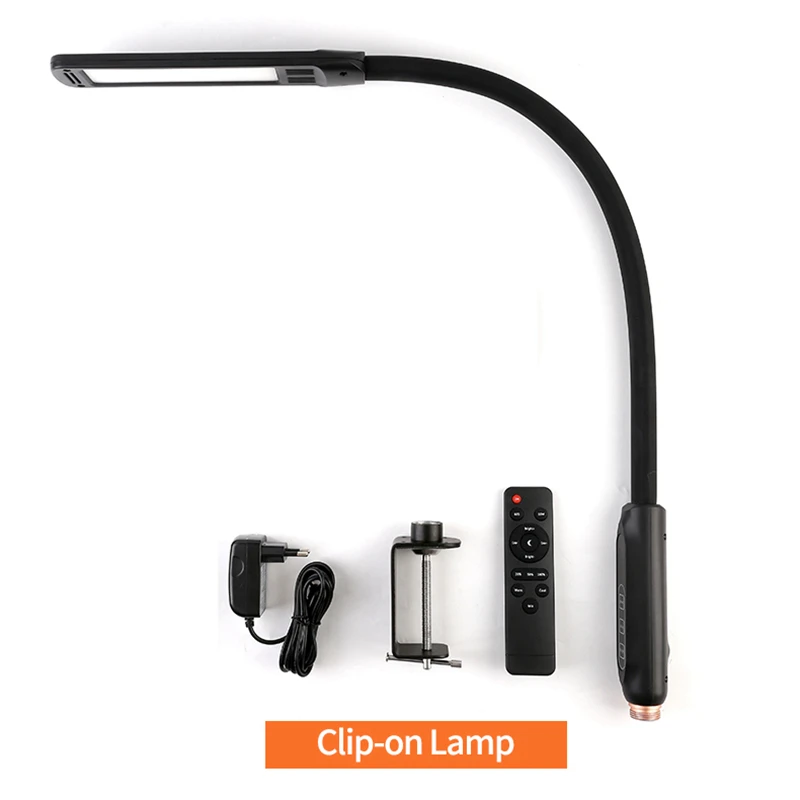 blacklight flashlights LED 3 In 1 Clip-on Lamp Floor Lamp Desk Lamp With Remote Control Dimming Gooseneck Pole Folding Lamp For Bed Living Room Office charging torch Flashlights