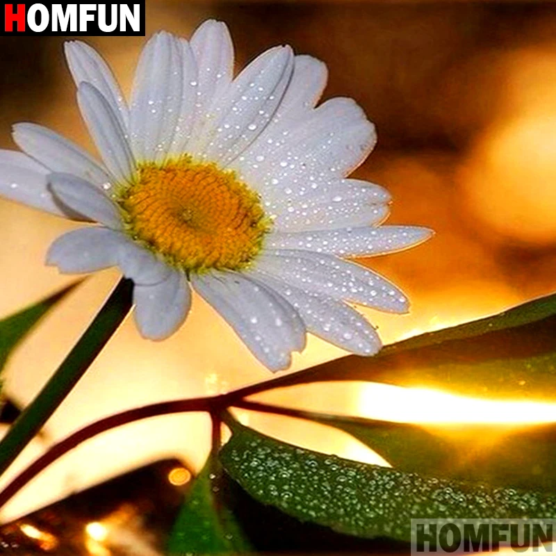 Homfun Full Square/Round Drill 5D DIY Diamond Painting &quotFlower landscape&quot 3D Embroidery Cross Stitch Home Decor Gift A11777 | Дом и