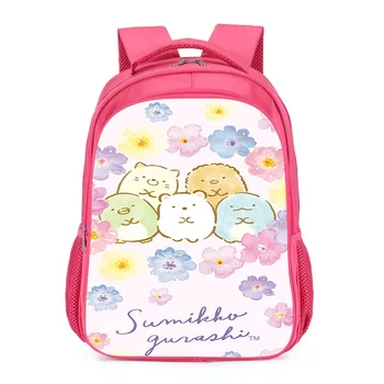 

New Sumikko Gurashi School Bag Children Backpack Girls School Backpack Lovely Student Bag 3D Printing Mochila Escolar