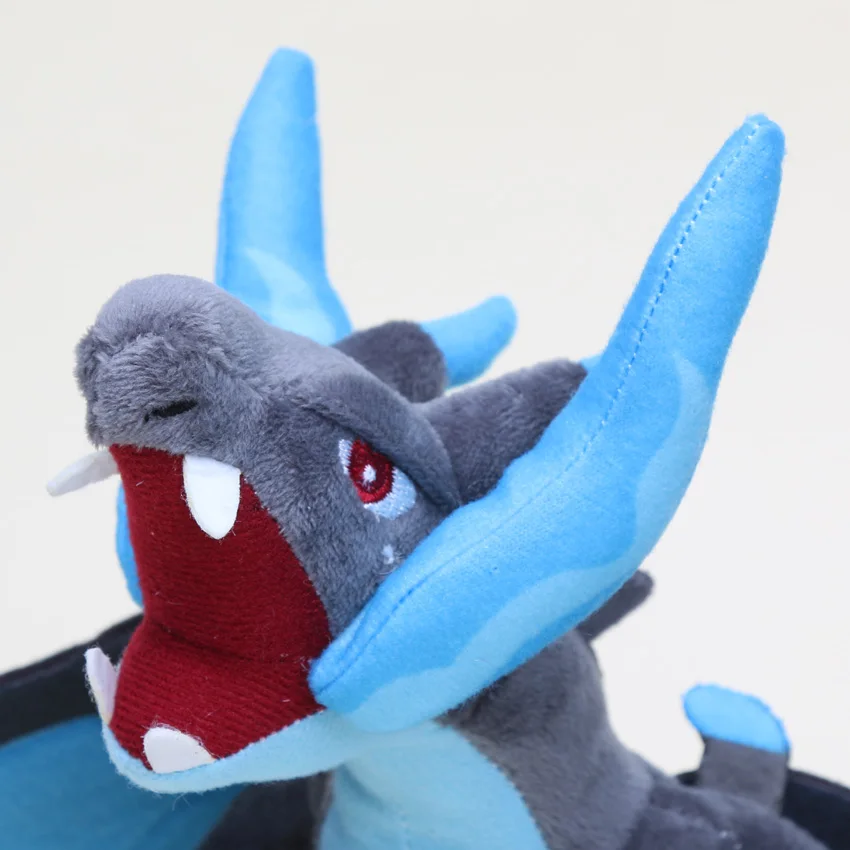 10 ''аниме, плюшевая Мега Новинка Charizard XY плюшевые игрушки синий Charizard мягкие куклы Подарочные игрушки 25-28 см