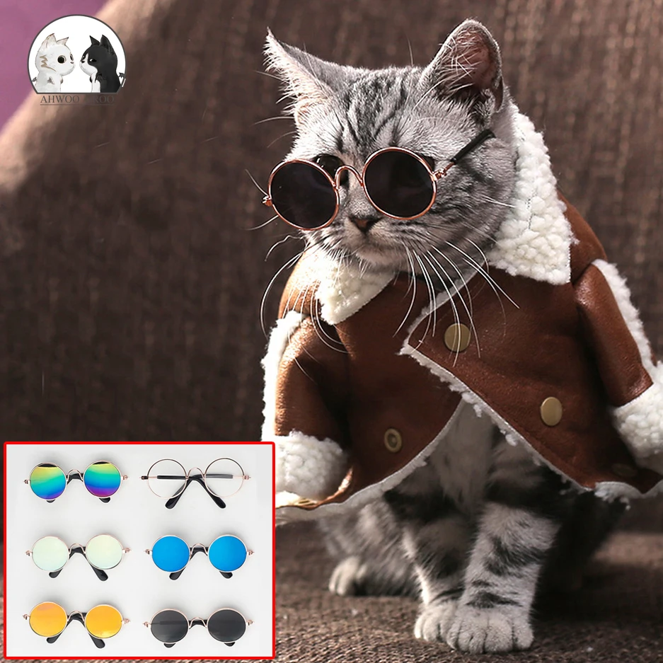 Gafas de sol Multicolor para Gato, productos para perrito y gato, accesorios para fotos, suministros para mascotas