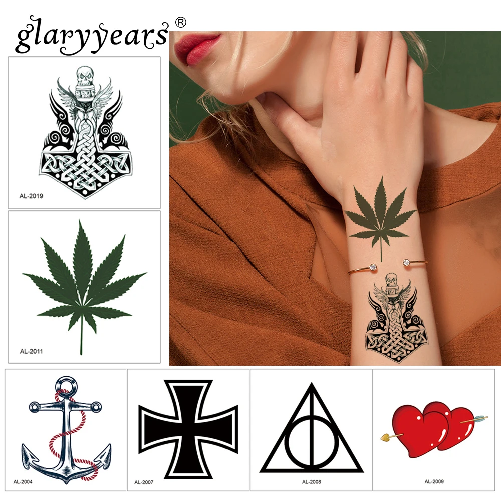 Glaryyears 1 лист 6*6 см звезды для временного макияжа татуировки наклейки Горячие