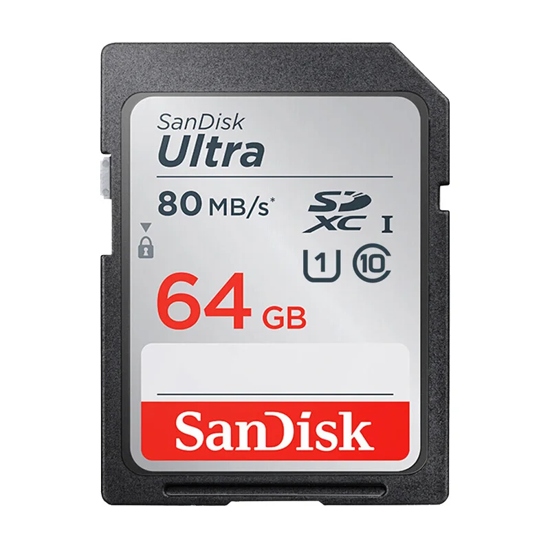 SanDisk, экстремальный Pro/Ultra, флешка sd card флешки 64 ГБ, sd-карта, карта памяти, 32 ГБ, флеш-карта, 128 ГБ, 16 ГБ, класс 10, U3, для камеры 1080p 3D, Full HD карта памяти карты микро сд карты памяти скидки - Емкость: SDUNC 80MB 64GB