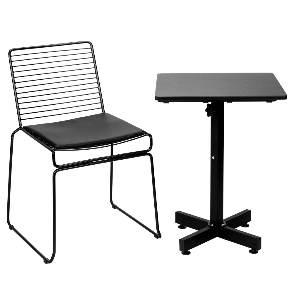 

2pcs Simple Nordic Style Wire Chair for Living Room Bedroom Home Decor