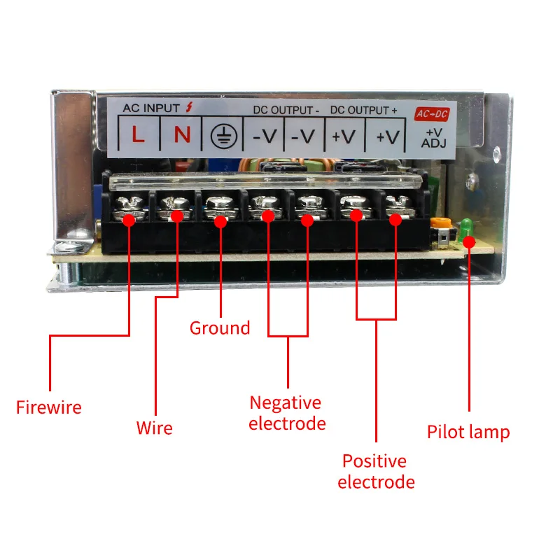 Lighting Transformers 220V to 110V 5V 12V Power Supply 1A 2A 3A 5A 6A 8A 10A 12A 15A 20A 30A 40A LED Strip Driver Power Adapter 2