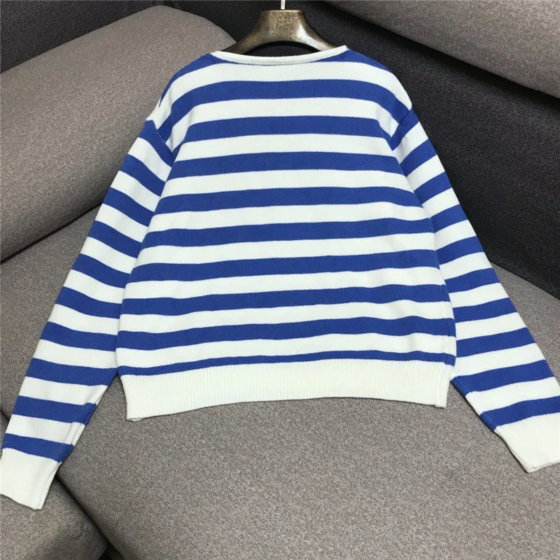 striped-new-knitting-top-women-beaded-spliced-red-bowknot-mixed-color-sweater-office-lady-fashion-autumn-winter-korean-pullover