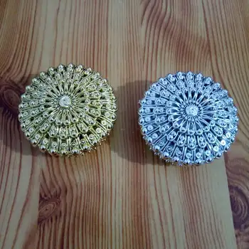 

100pcs Luxury Peacock Design Stationery Storage Box for Clip/pin/Eraser/Candy storage Boxes Round Party Gift Box
