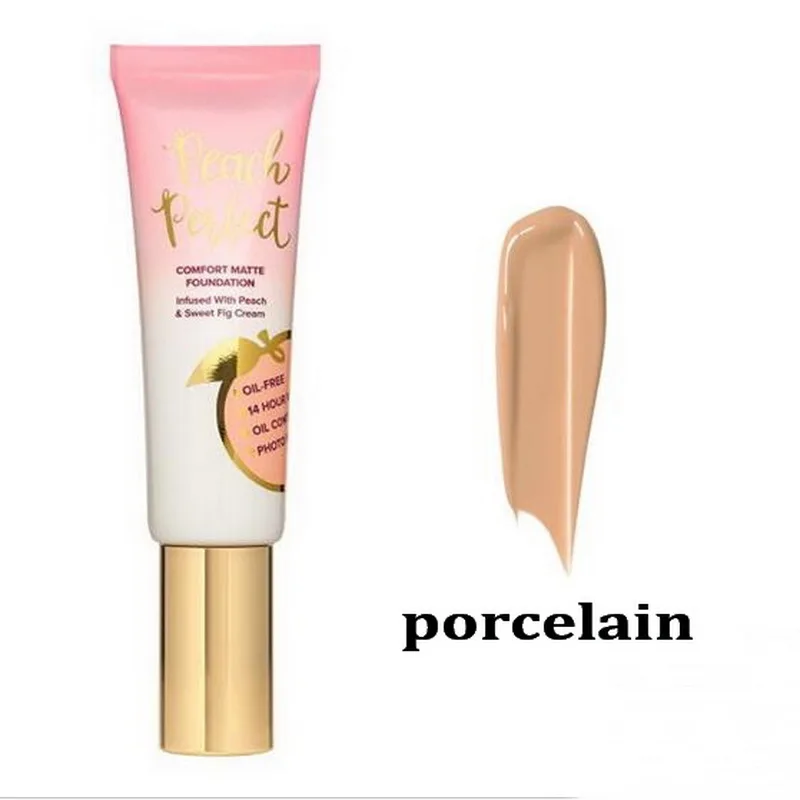 Основа для макияжа лица PEACH Face FOUNDATION комфорт матовая основа снег/фарфор/ваниль