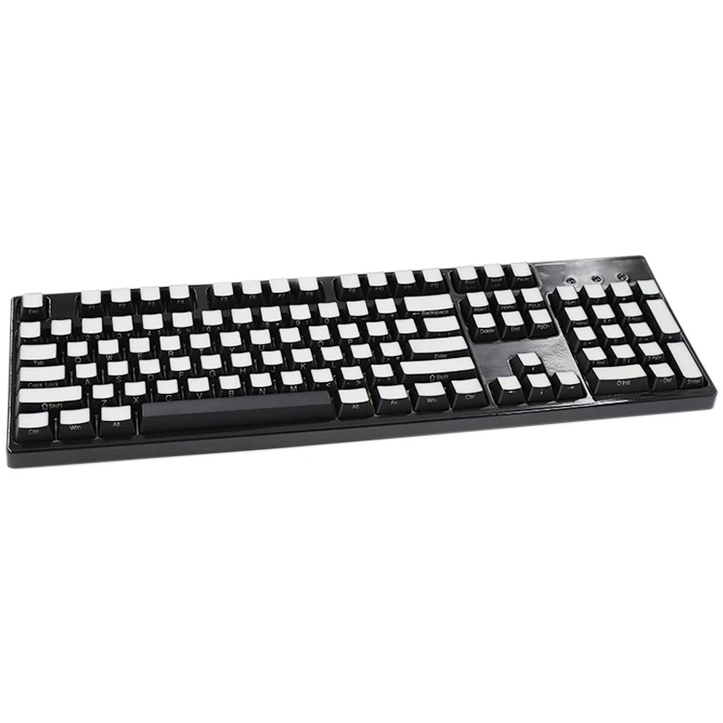 Механическая клавиатура Cream Keycap 87 клавиша ABS с боковой гравировкой двухцветный