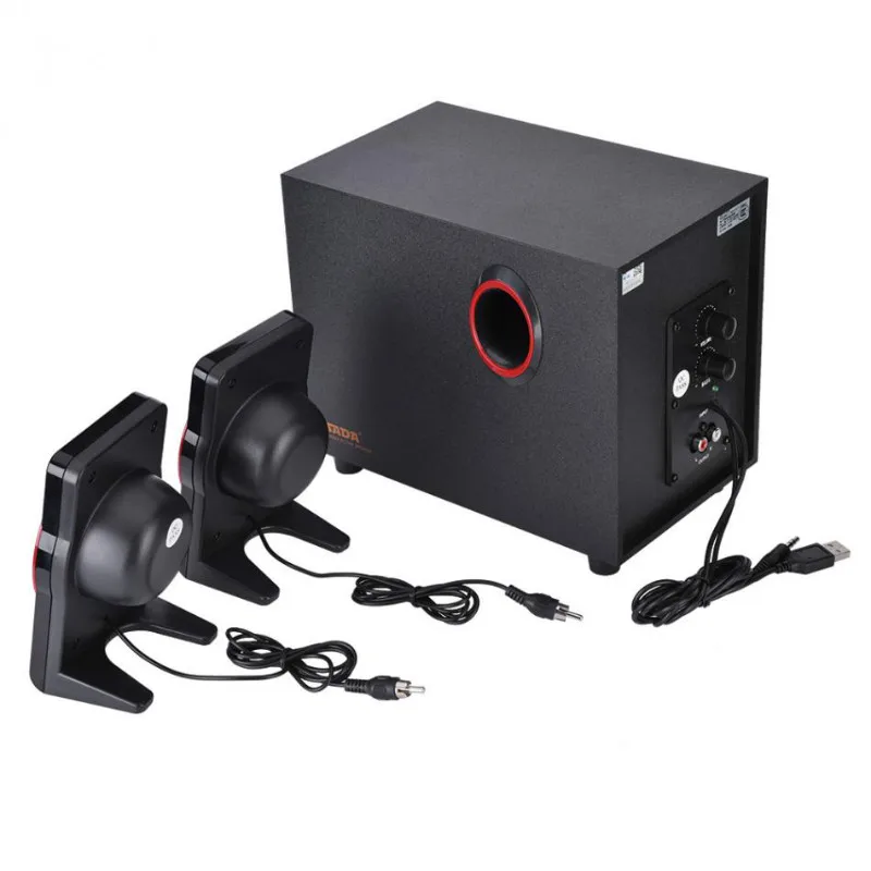 SADA SL-8018 компьютерный динамик Мини Спутниковый динамик s сабвуфер для ноутбука ПК мультимедийный настольный стерео бас динамик s