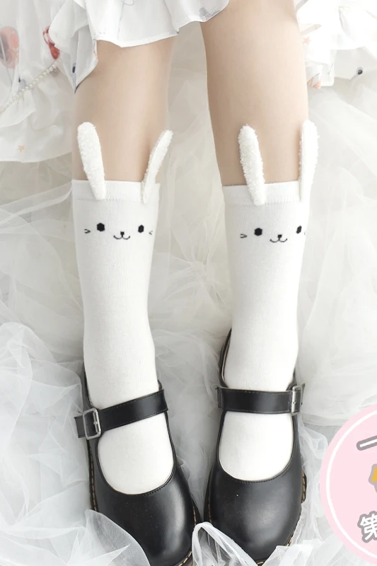 Lolita dimensional decorative cute bunny ears lo socks girl spring and  outer wear low cut socks|Costume Accessories| - AliExpress