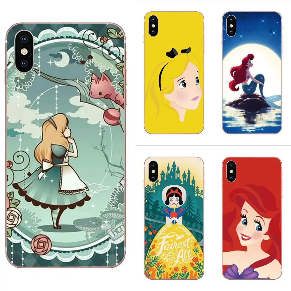 

For Galaxy J1 J2 J3 J330 J4 J5 J6 J7 J730 J8 2015 2016 2017 2018 mini Pro TPU Covers Alice Ariel Snow White Princess Mermaid
