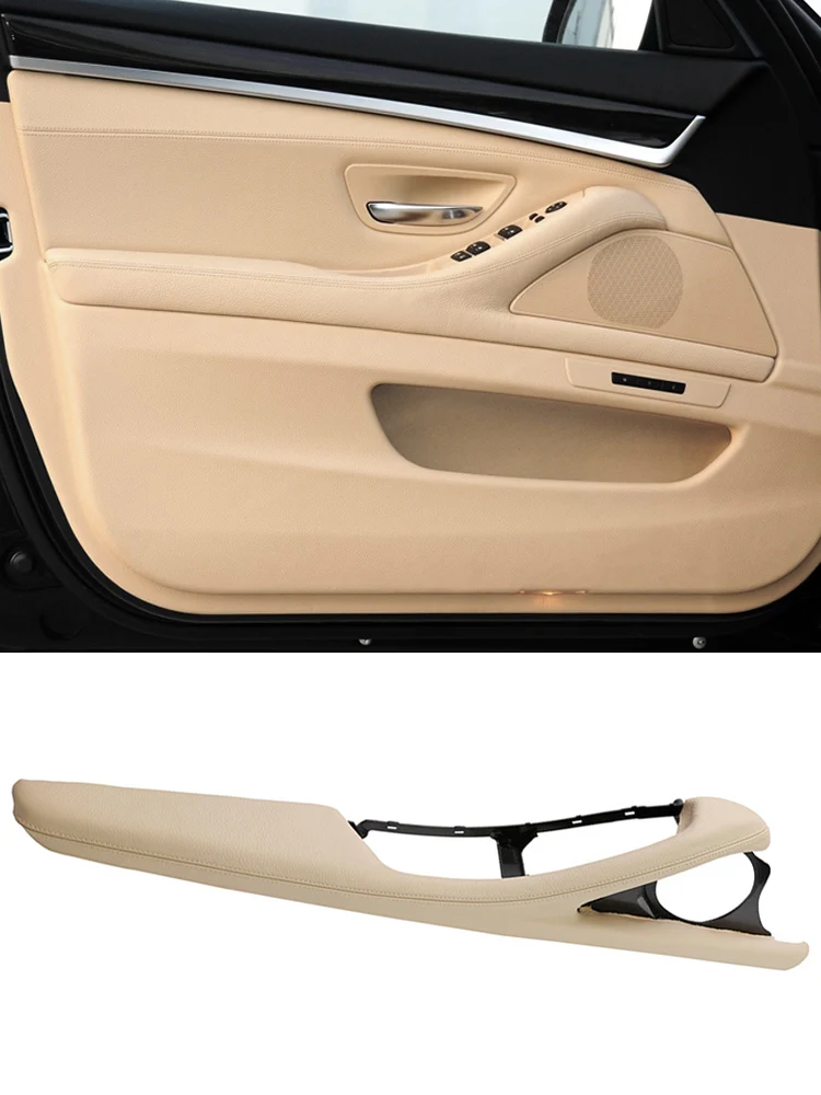 LHD RHD Interior Door Handle Armrest Genuine Leather Outer Frame 