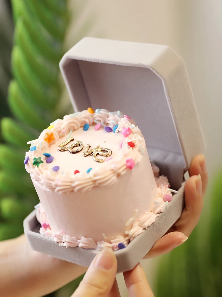 Boite A Bijoux En Forme D Anneau De Celebrite Mini Proposition De Boite A Dessert Pour La Saint Valentin Boite D Emballage De Gateau D Amour En Etain Cadeaux D Amour Aliexpress